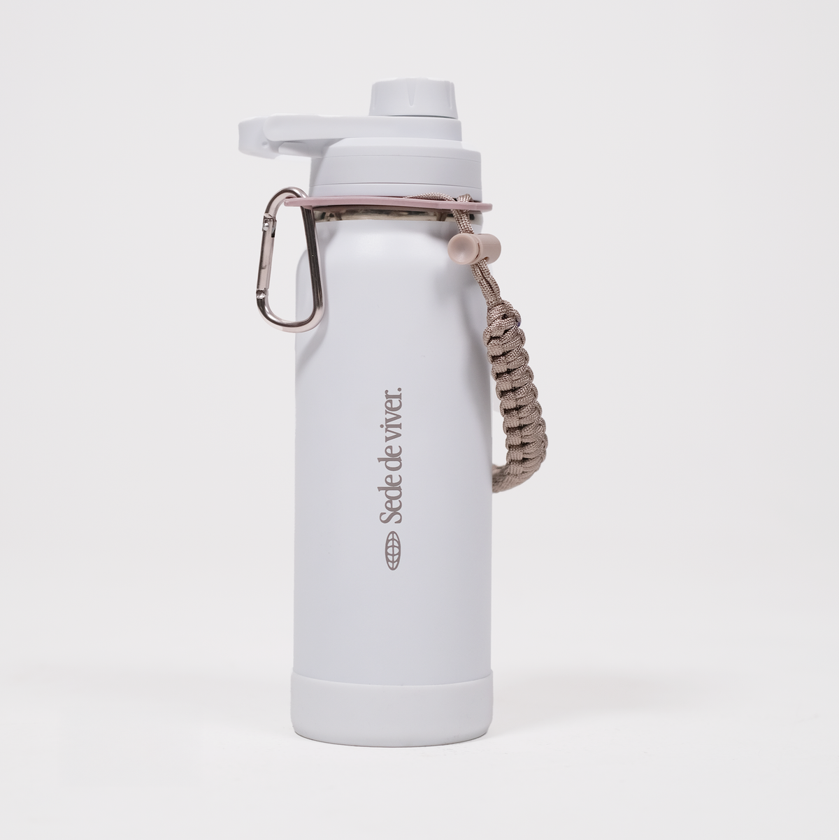 Garrafa Térmica Inox Sede de Viver Branca 700 ml